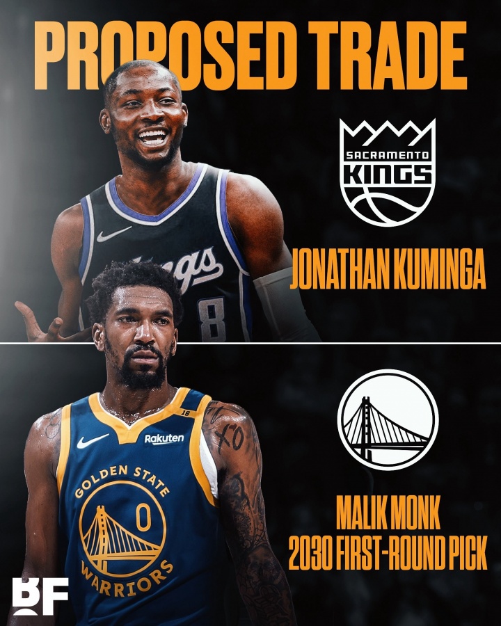 送走庫明加~名記：若我是勇士隊 會(huì )接受蒙克+受保護首輪簽的報價(jià)