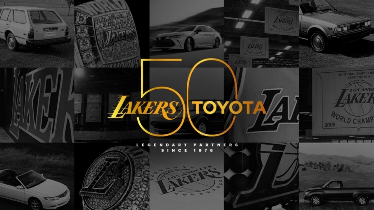 湖人宣布豐田汽車(chē)為新賽季首席贊助商 以慶祝雙方合作50周年