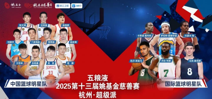 ??威少無(wú)了？姚基金慈善賽國際明星隊再添三人