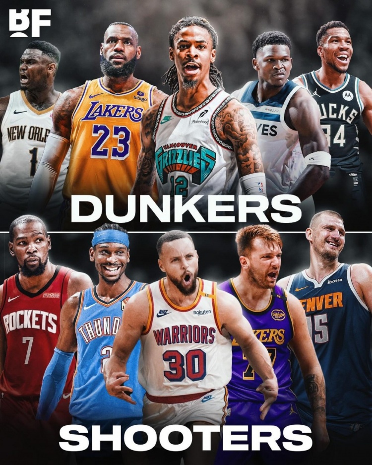 詹字領(lǐng)銜扣籃隊&杜庫領(lǐng)銜射手隊！美媒：七局四勝哪支球隊能贏(yíng)？