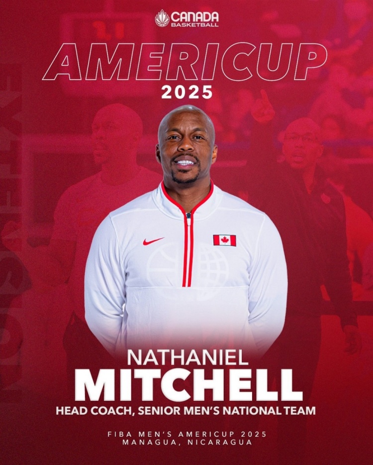 HEAD COACH！內特-米切爾繼續作為加拿大男籃主帥率隊征戰美洲杯