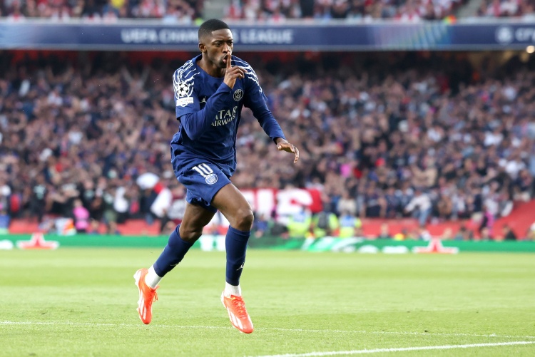 35球15助！上賽季以來(lái)，登貝萊已為巴黎直接參與50球