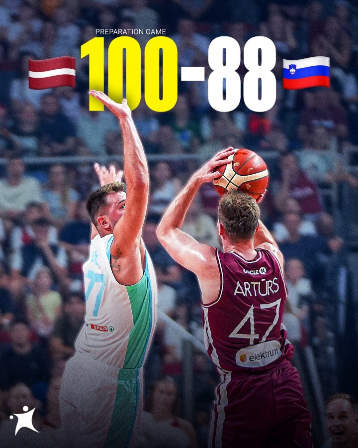 東契奇17分鐘26分但傷退 波津20分 斯洛文尼亞熱身賽不敵拉脫維亞