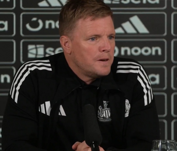 缺戰利物浦！埃迪-豪：伊薩克不會(huì )進(jìn)名單，百分百希望他回歸紐卡