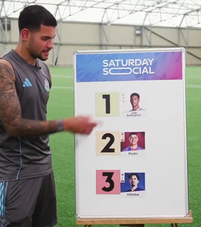 吉馬良斯：當今足壇最好中場(chǎng)是貝林厄姆，他身體強壯且能攻善防