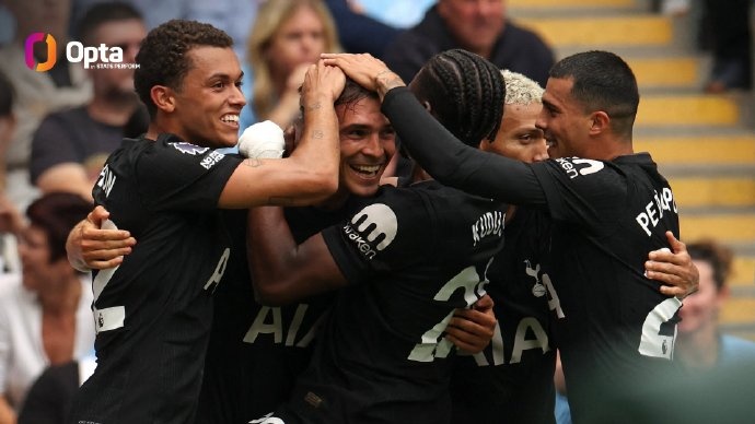 熱刺在英超客場(chǎng)進(jìn)球達到850粒，成第五支達到這一里程碑的球隊