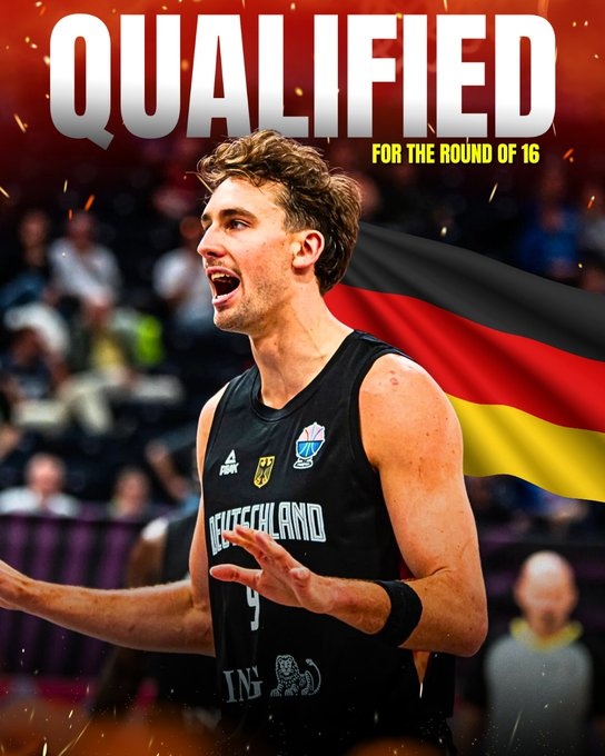 德國男籃連下三城提前出線(xiàn) 晉級淘汰賽16強！