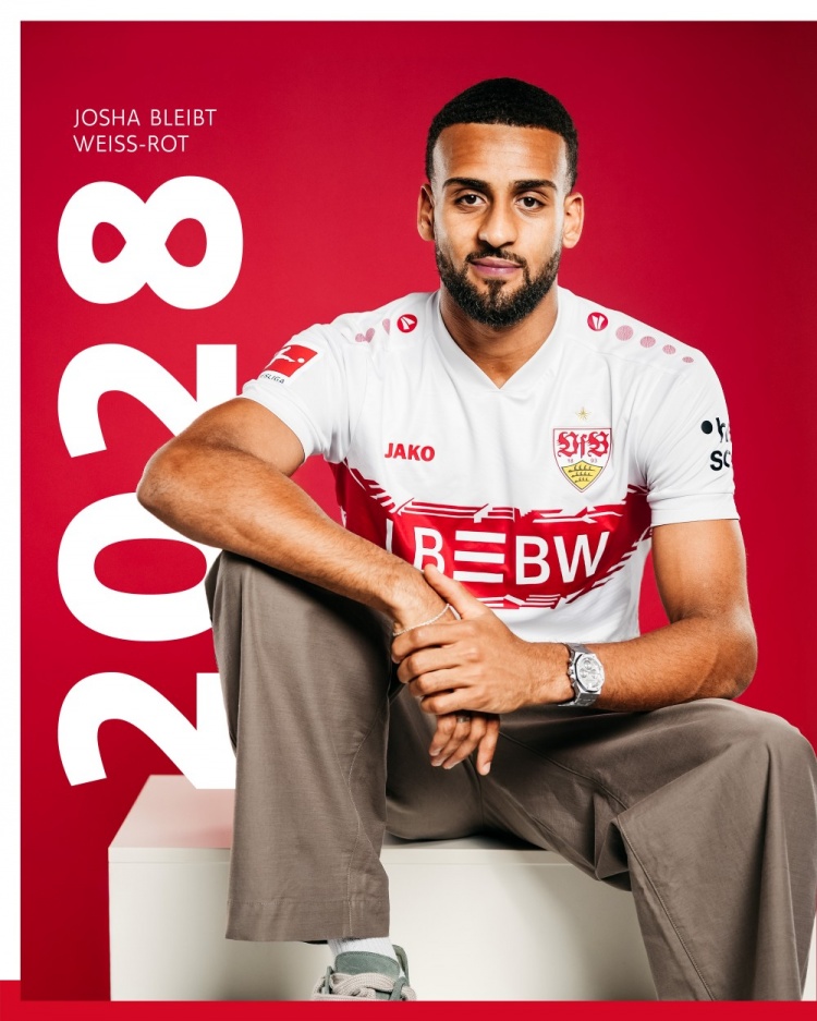 官方：斯圖加特與24歲右后衛瓦格諾曼續約至2028年6月