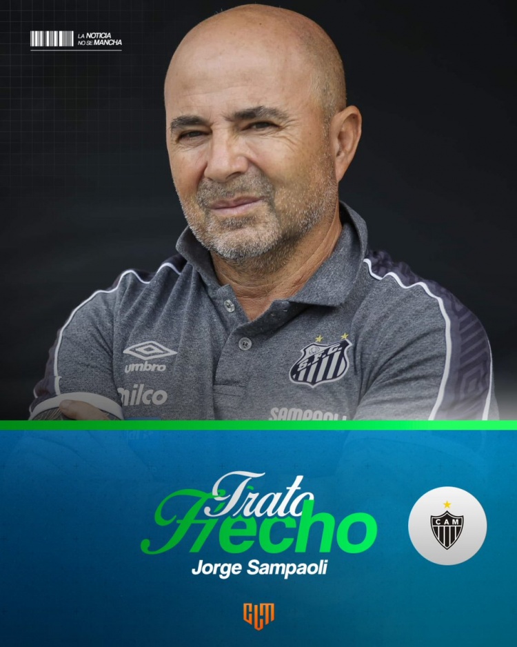 記者：桑保利將執教米內羅競技，簽約至2027年12月