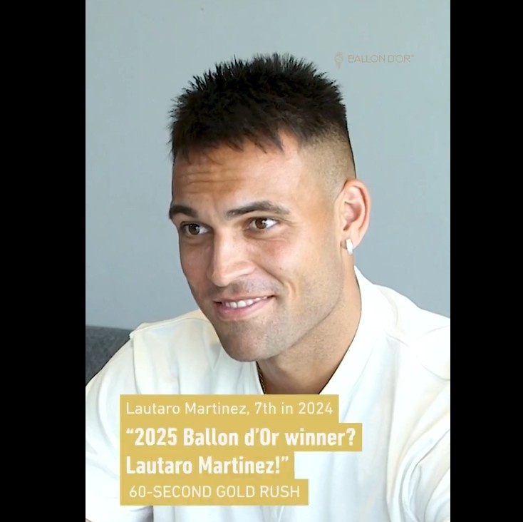 勞塔羅快問(wèn)快答：共事過(guò)最佳助攻手？外星人梅西 2025金球獎？我