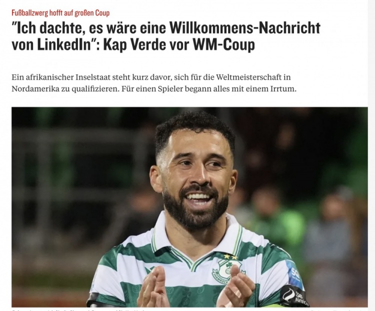 佛得角國腳：曾因不懂葡語(yǔ)忽略征召郵件，如今希望世界杯夢(mèng)想成真