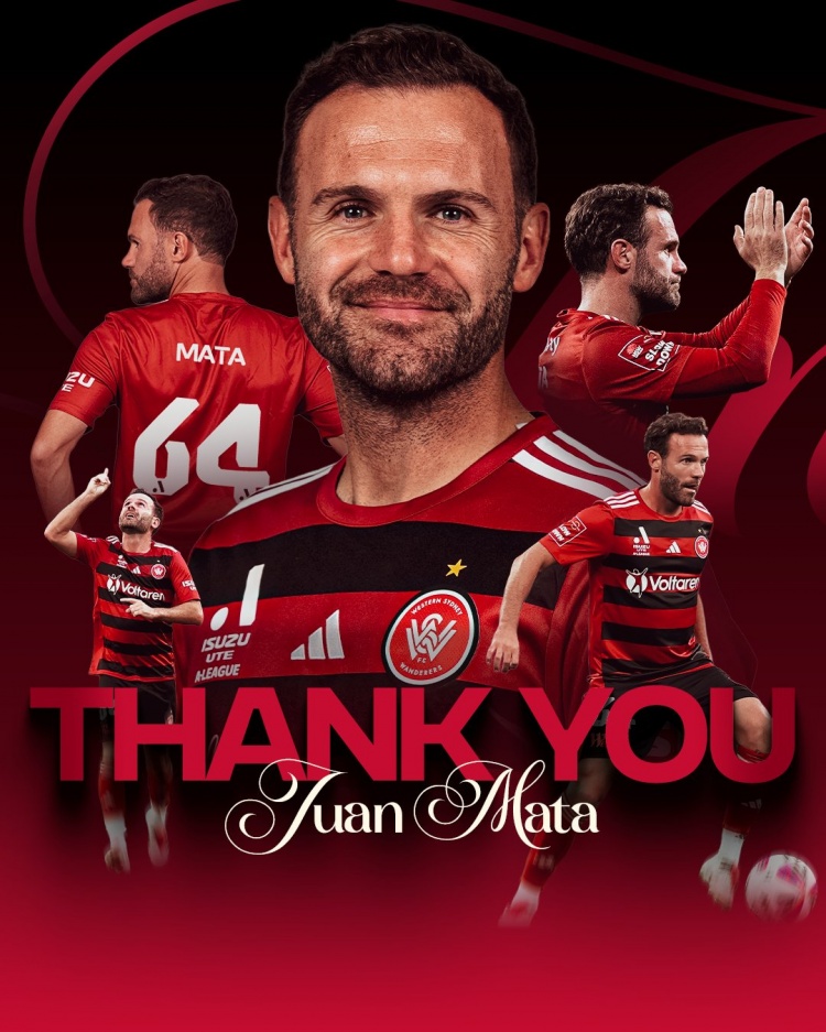 馬塔社媒告別西悉尼漫步者：感覺(jué)所有人，很自豪曾身穿你們的球衣