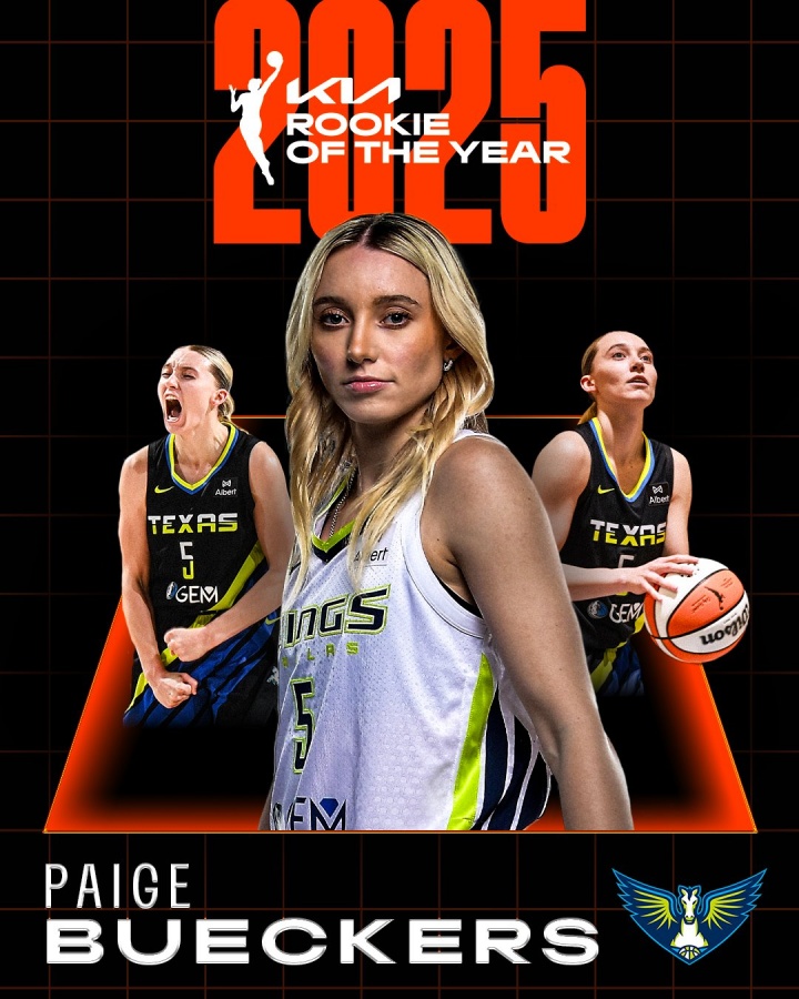 又美又能打！WNBA官方：佩奇-布克斯榮獲2025年度最佳新秀！