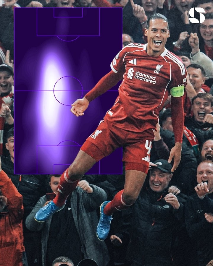 寶刀不老！34歲范迪克8解圍+6成功爭頂均為利物浦全隊之最