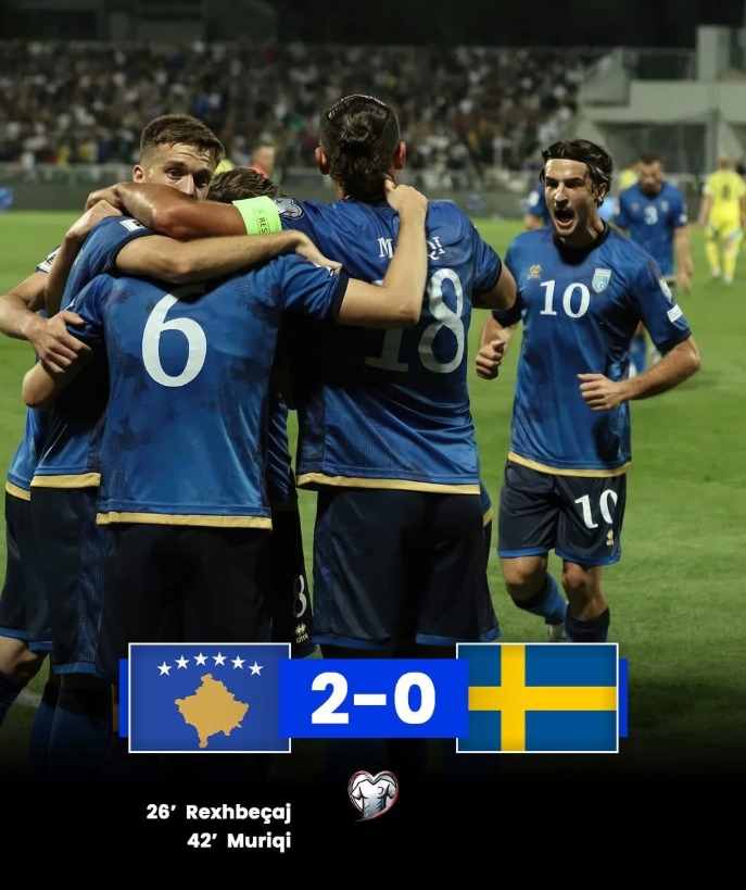 第94的國足能否一戰？科索沃FIFA排名升至第91，本月爆冷擊敗瑞典