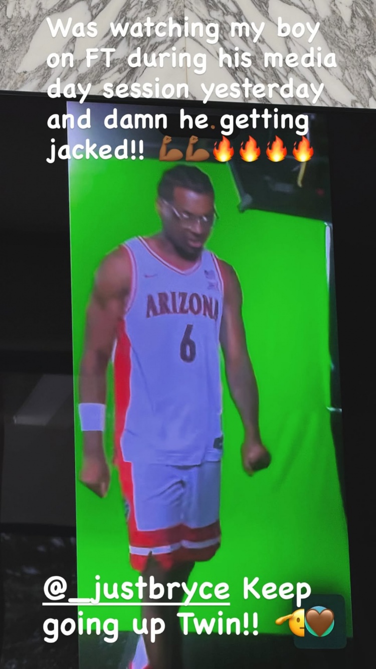 天賦異稟！詹姆斯曬布萊斯增肌照：靠 我兒子現在體格變這么壯了