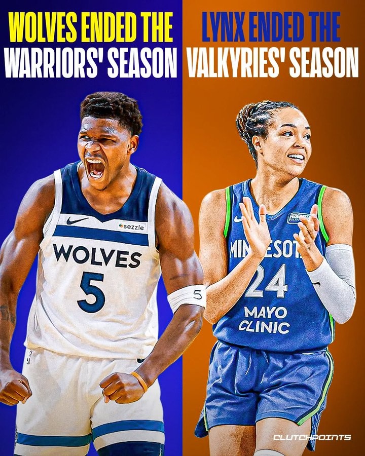 雙線(xiàn)告捷！森林狼今年淘汰了勇士 明尼蘇達山貓淘汰了金州女武神