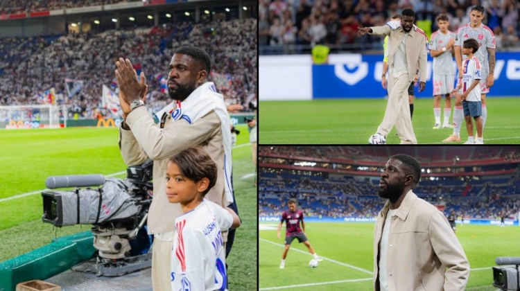 里昂為青訓球員、前巴薩后衛烏姆蒂蒂舉辦退役儀式，賽前進(jìn)行開(kāi)球