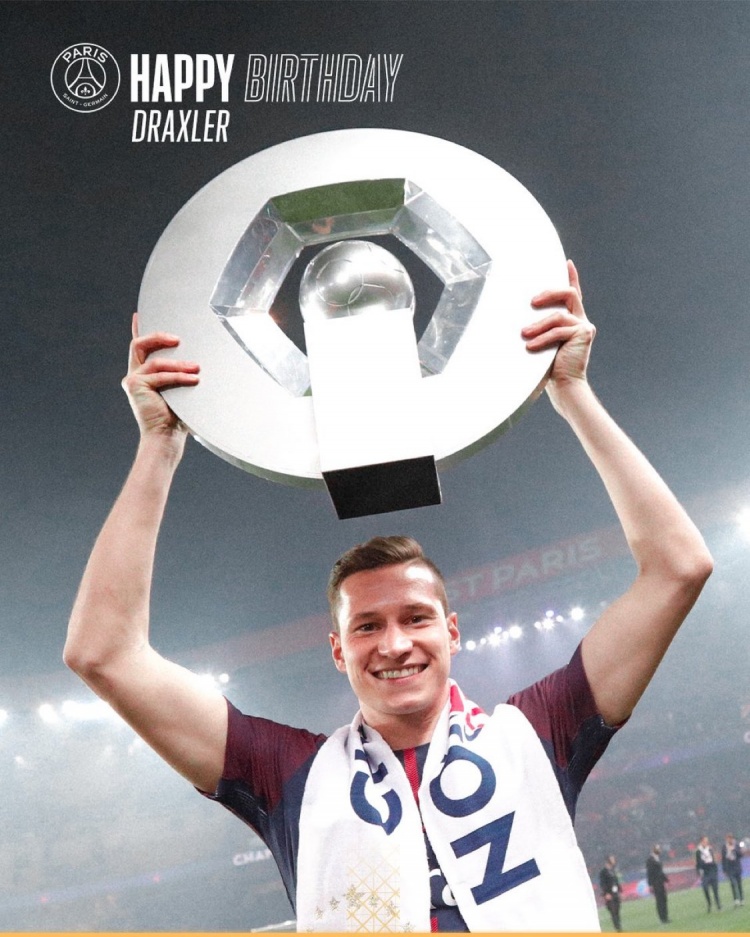 巴黎官方祝德拉克斯勒32歲生日快樂(lè )，效力期間出戰198場(chǎng)斬獲14冠
