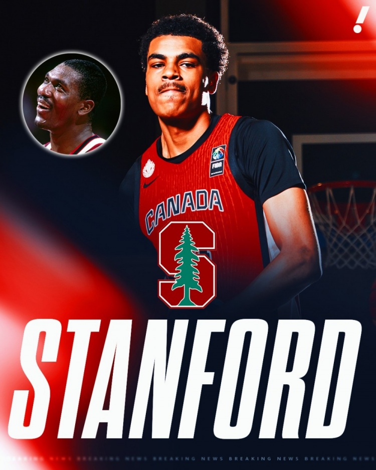 加拿大U19成員！奧拉朱旺兒子阿齊茲-奧拉朱旺承諾斯坦福大學(xué)