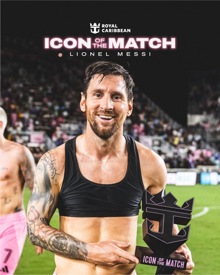 毫無(wú)懸念！梅西當選邁阿密?chē)Hvs華盛頓聯(lián)全場(chǎng)最佳球員