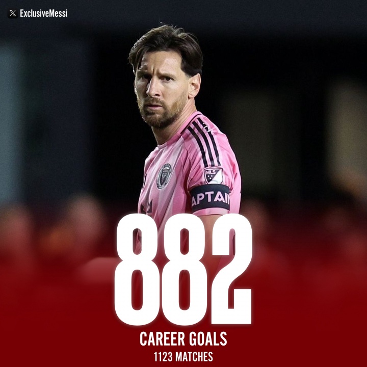 倒計時(shí)！38歲梅西882球391助，距離900球+400助僅差18球9助