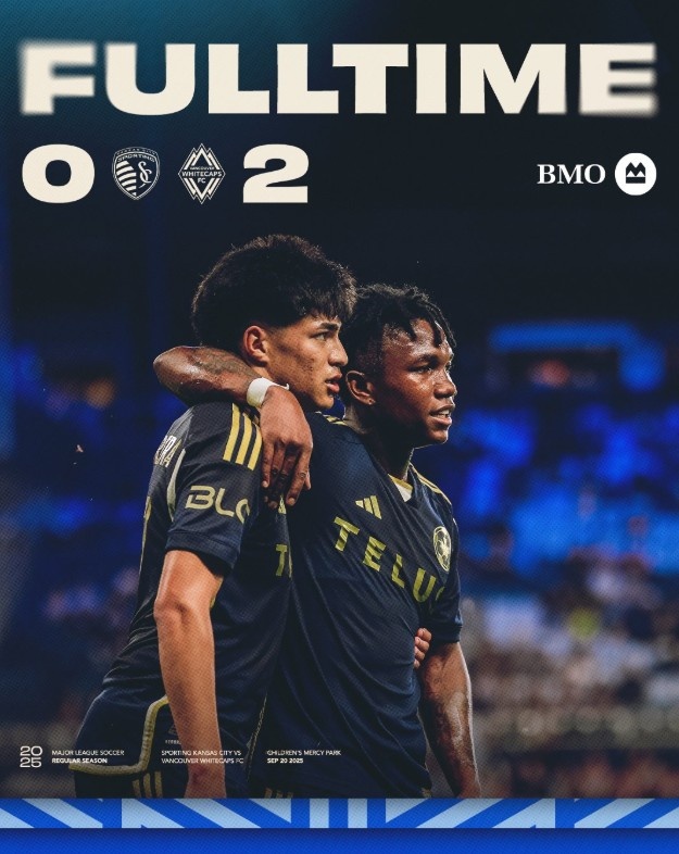 美職聯(lián)-溫哥華白浪2-0堪薩斯城，穆勒因踝關(guān)節傷勢缺席