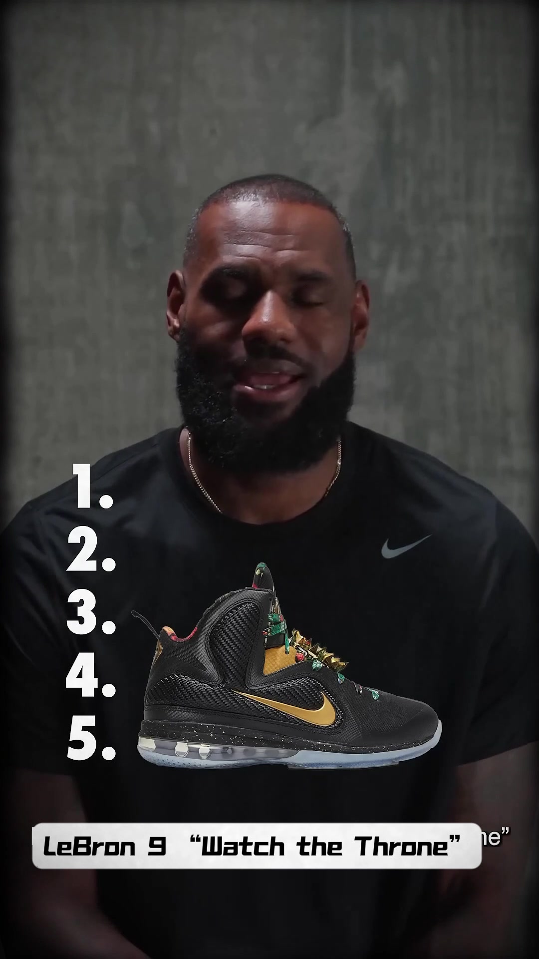 詹姆斯評自己心目中的TOP5球鞋！第一名是經(jīng)典的南海岸8代！