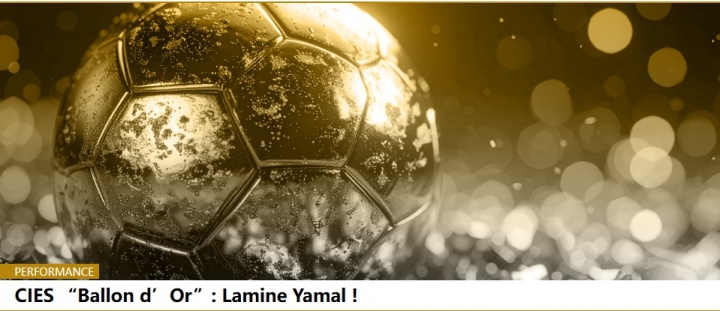 CIES評“只看數據”金球獎：亞馬爾第1，姆巴佩第2，登貝萊僅第7
