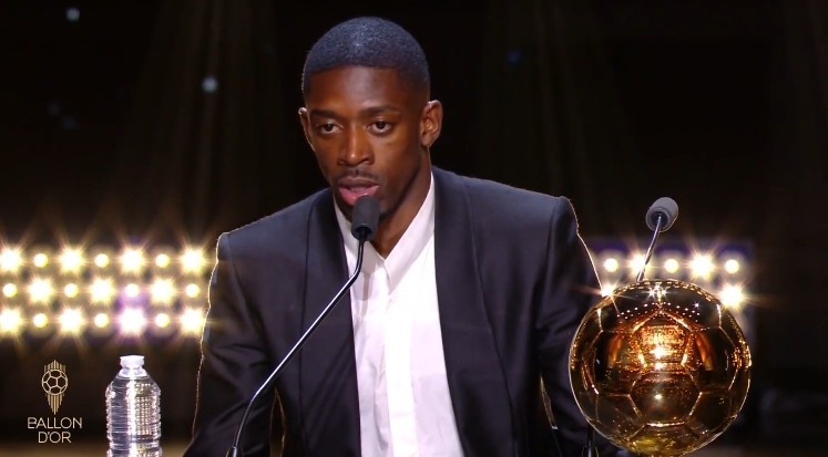 登貝萊：這一直是很普通的一天，我照常訓練直到來(lái)參加金球獎典禮