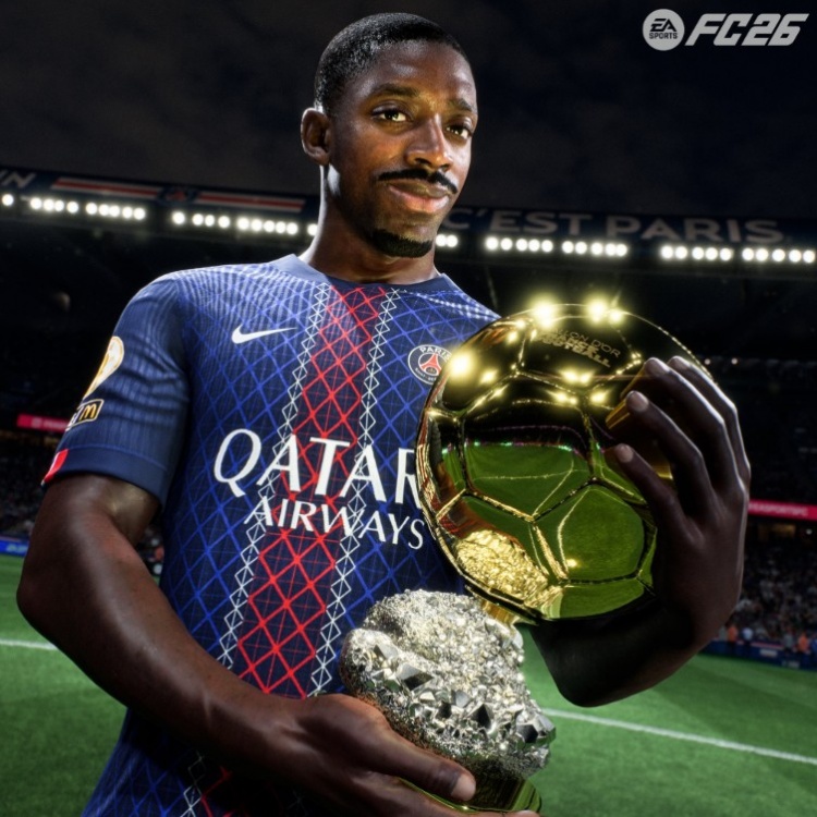 EAFC祝賀登貝萊：巴黎金色之夜，祝賀登貝萊贏(yíng)得他的第一座金球獎