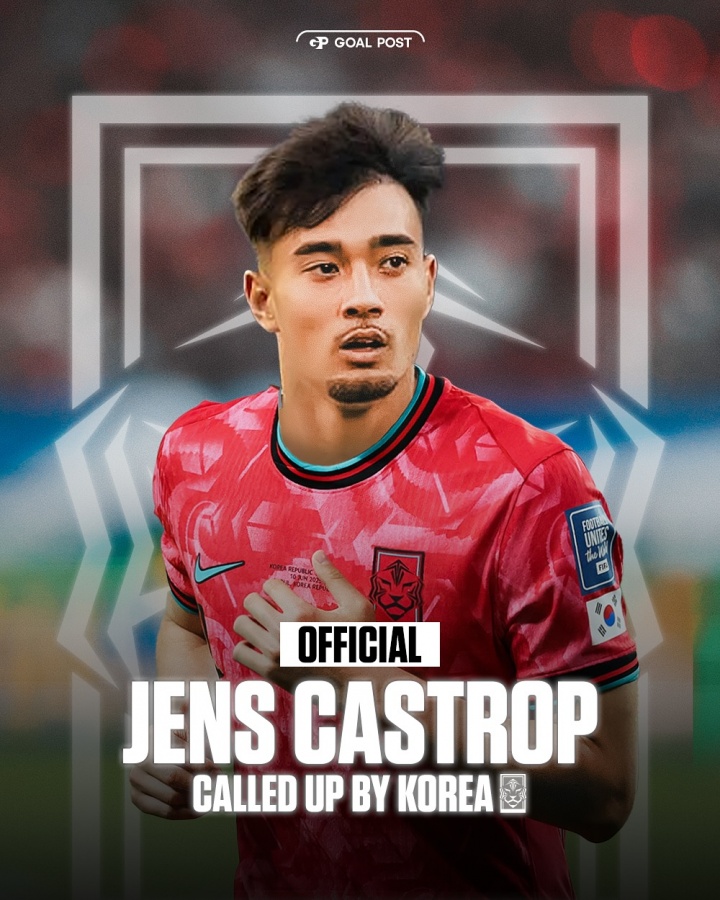 韓國首位混血歸化！韓媒辟謠：卡斯特羅普先天雙國籍，無(wú)需服兵役