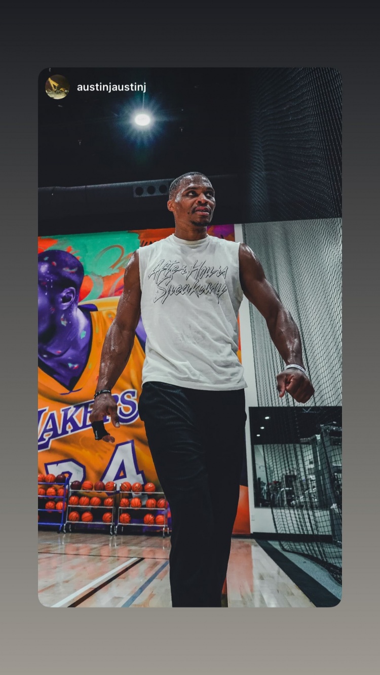 火箭探索威少替代范弗里特？ 威少曬訓練照 身材精瘦&線(xiàn)條分明