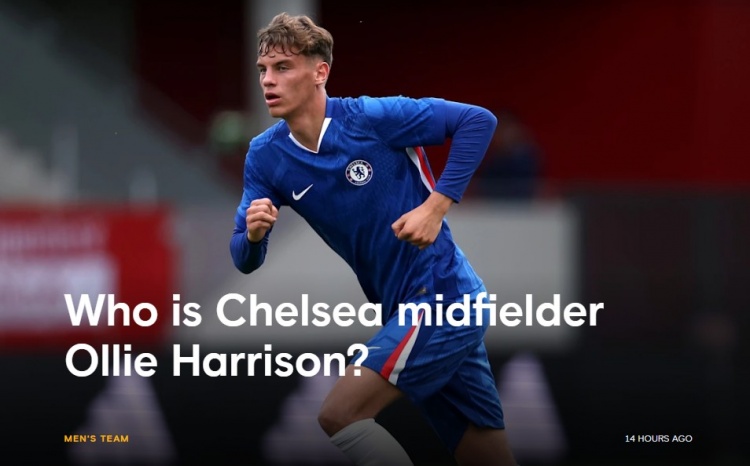 藍軍官網(wǎng)介紹18歲球員哈里森：傳控型中場(chǎng)，在U17、U18擔任隊長(cháng)