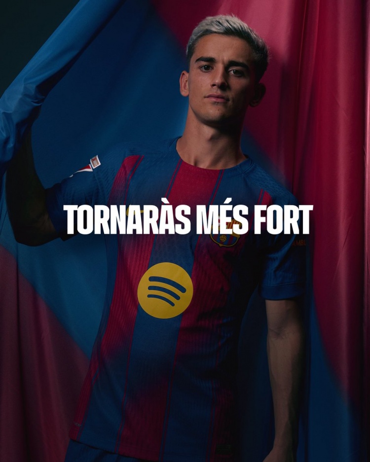 傷缺4到5個(gè)月！巴薩曬海報支持加維：永遠與你同在，加維????