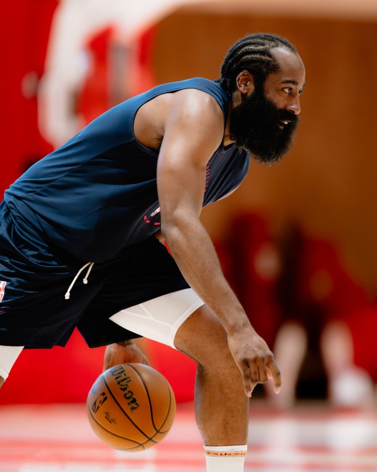 登炮組合！快船曬哈登保羅訓練照：很快就能一起重返賽場(chǎng)啦