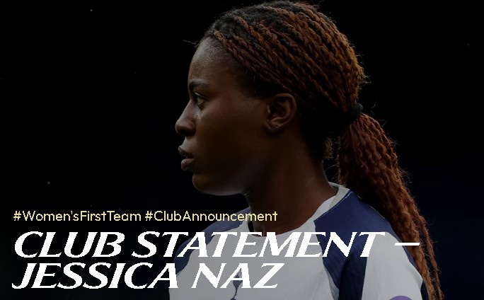 熱刺官方：譴責對女足球員杰西卡-納茲的種族歧視行為