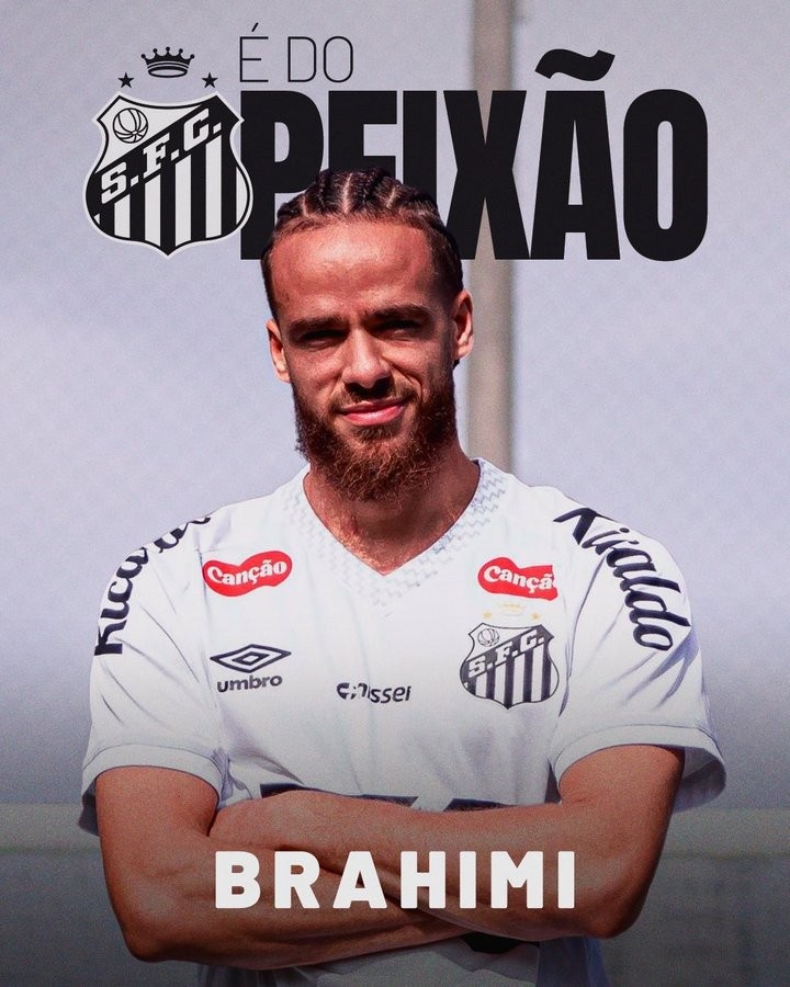 官方：桑托斯簽下25歲尼斯前鋒布拉希米，簽約至2026年底