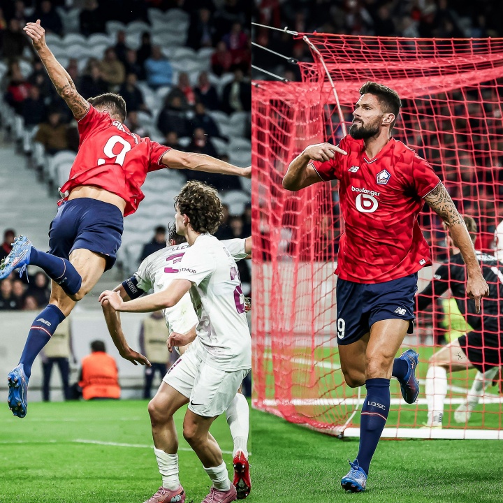 飛翔的大吉魯??吉魯高高躍起頭球制勝，近39歲高齡回歐洲5場(chǎng)3球