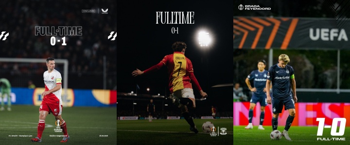 全軍覆沒(méi)??第6聯(lián)賽荷甲5支隊打歐冠歐聯(lián)全敗，僅剩歐協(xié)獨苗未賽