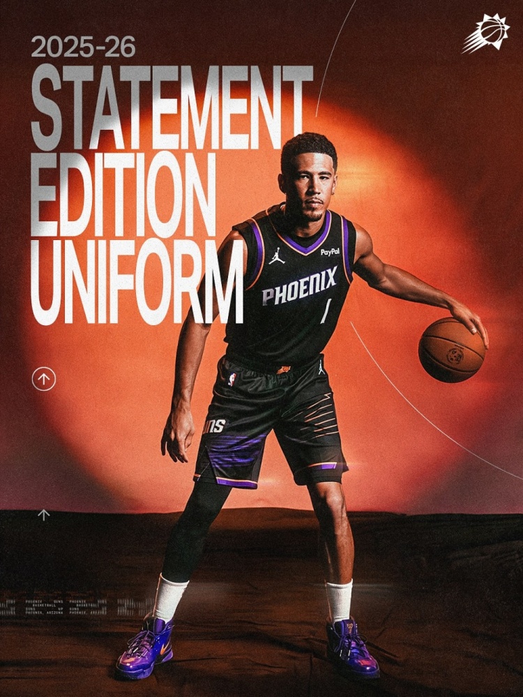 這套球衣顏值如何？太陽(yáng)官方發(fā)布新賽季宣告版球衣！