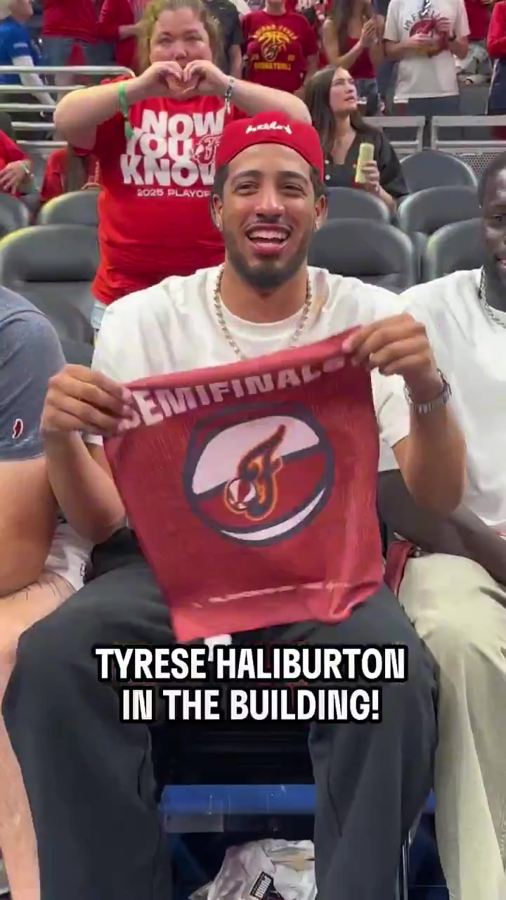 支持印城球隊！哈利伯頓現場(chǎng)觀(guān)戰WNBA半決賽狂熱vs王牌