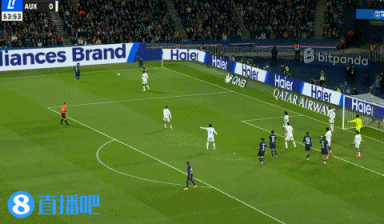 帶刀后衛！巴黎再度通過(guò)角球配合破門(mén)，貝拉爾多頭球得手