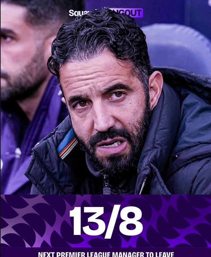 下課熱門(mén)！曼聯(lián)主帥阿莫林被解雇的賠率已經(jīng)下調至13/8