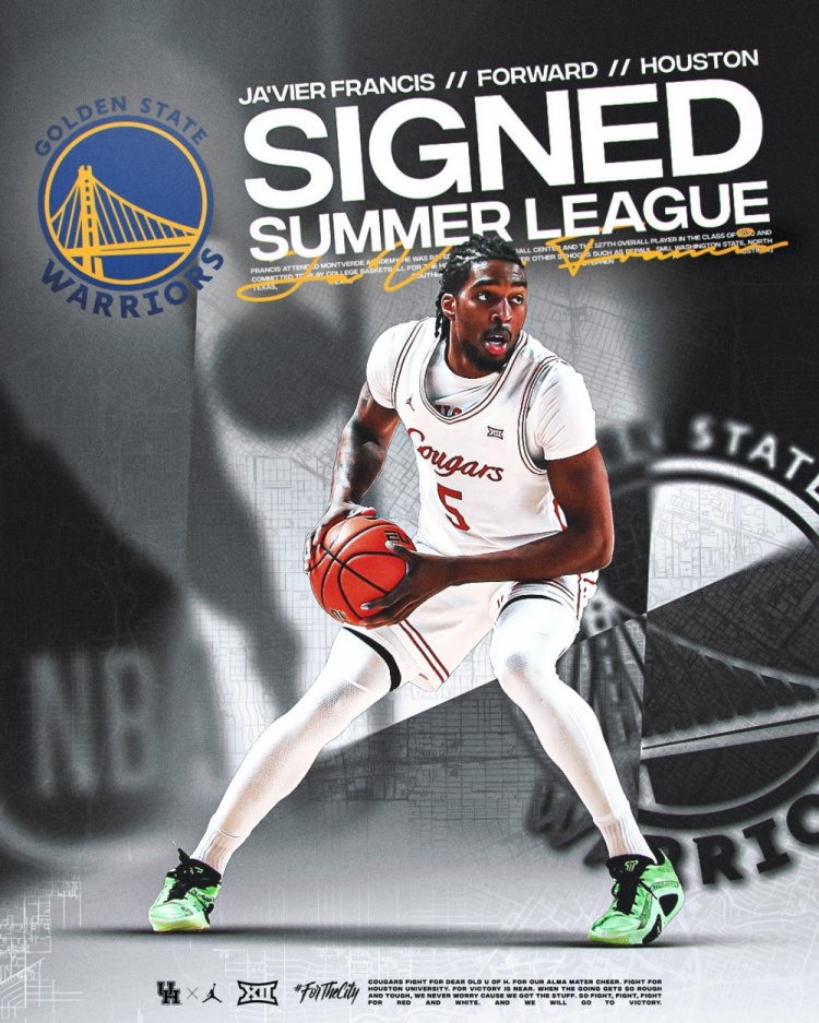 隊記：勇士和前鋒賈維爾-弗朗西斯簽下Exhibit 10訓練營(yíng)合同