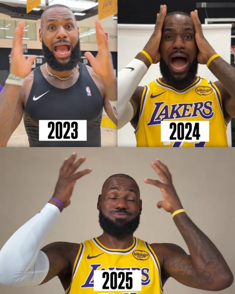 ??→??！詹姆斯媒體日再次祭出搞怪表情 致敬去年前年的自己