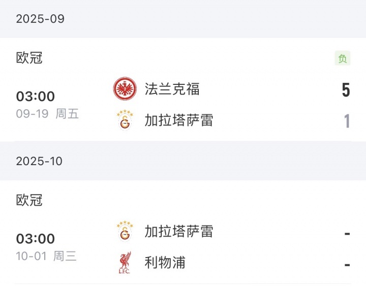 將戰利物浦！加拉塔薩雷土超7場(chǎng)全勝，歐冠上輪慘敗+18場(chǎng)輸了12場(chǎng)