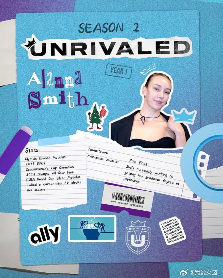 WNBA DPOY阿蘭娜-史密斯加入Unrivaled聯(lián)賽 加盟四川女籃傳聞不實(shí)