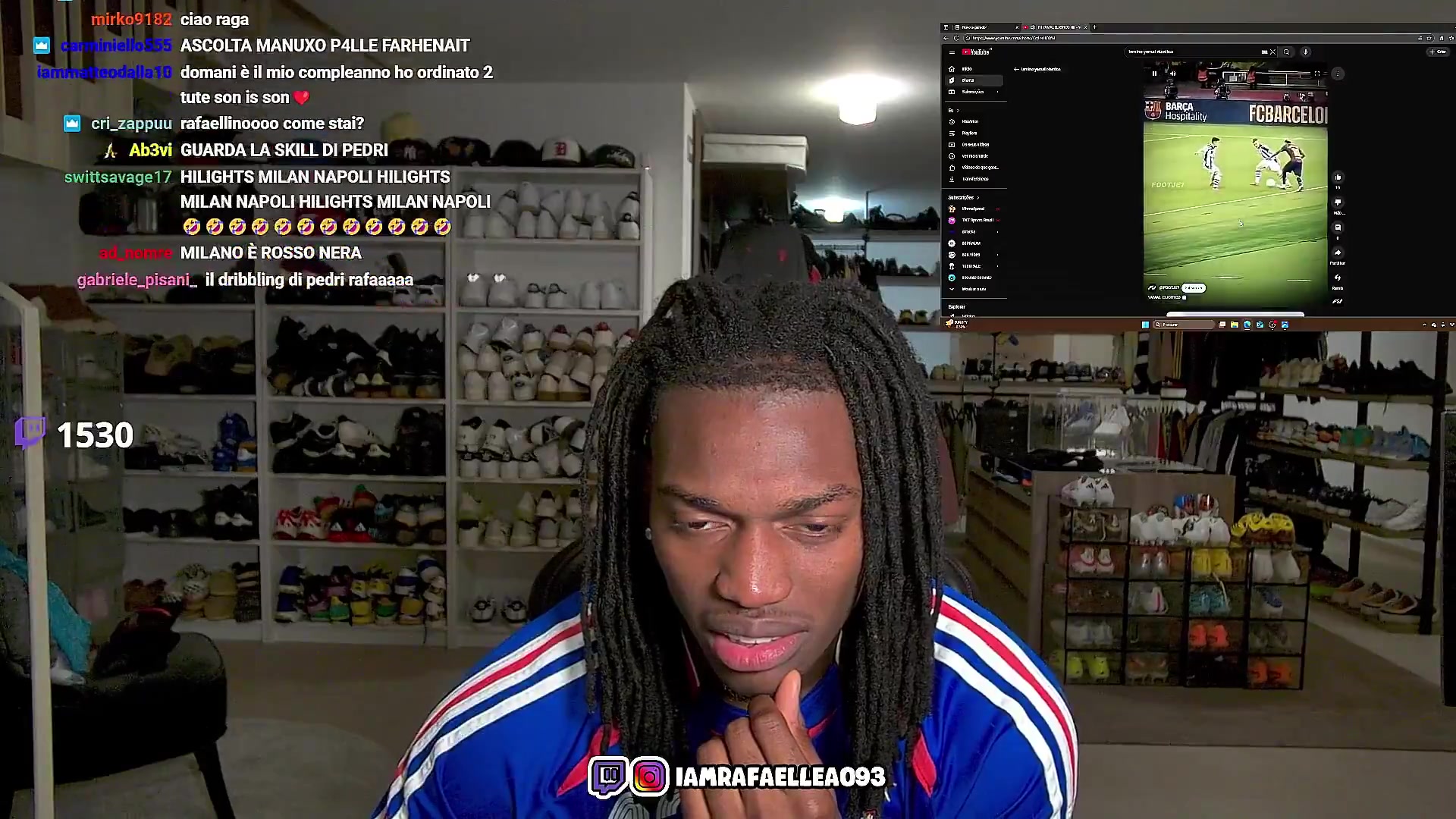 怪笑+怪叫??萊奧直播中看亞馬爾穿襠過(guò)人：WTF？