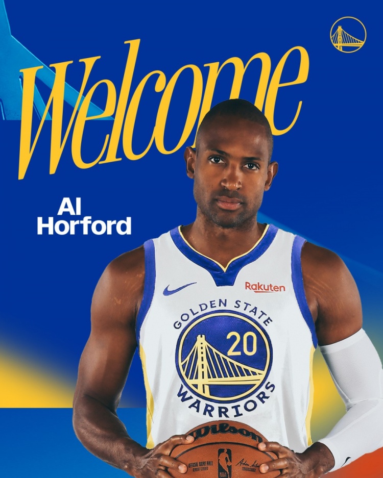 勇士官方：與39歲老將霍福德簽約 后者新賽季將身披20號球衣